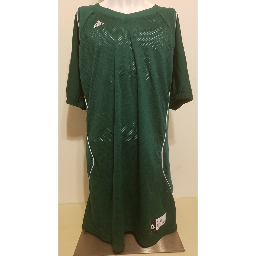 Adidas Mens Size 2XL Football Stock Game Jersey Green/White